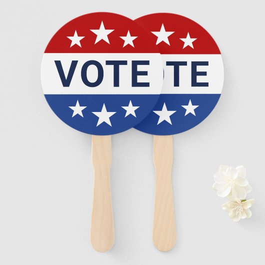 選挙の採決 ハンドファン (正面&裏面)