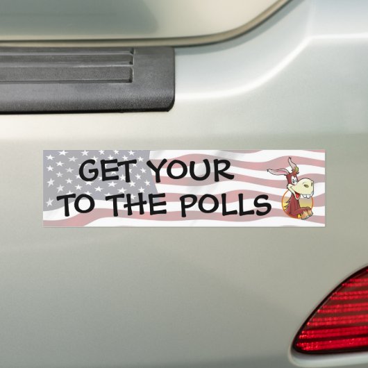 選挙の政治上のユーモアにあなたのA$$おもしろいを得る バンパーステッカー (車上)