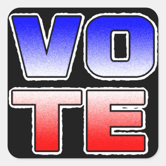 選挙の政治亡命者 スクエアシール (正面)