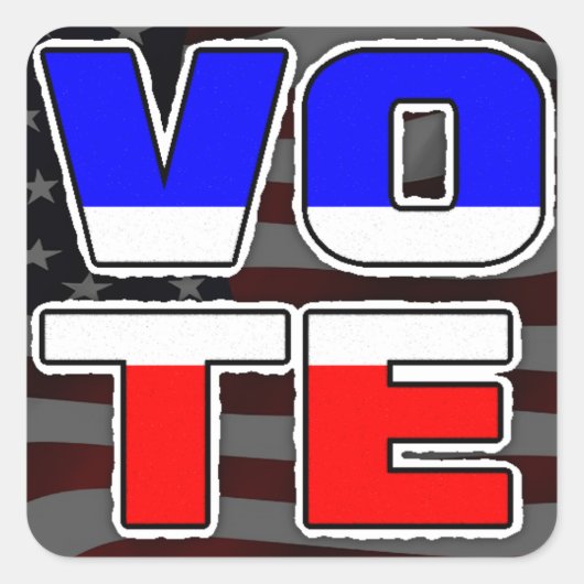 選挙の政治亡命者 スクエアシール (正面)