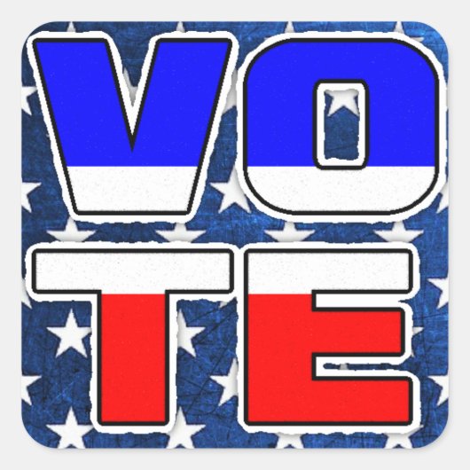 選挙の政治亡命者 スクエアシール (正面)