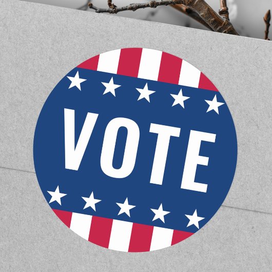 選挙の立役者と出場企業に投票する ラウンドシール