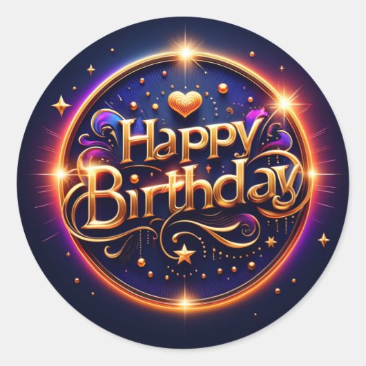 選挙の誕生日シール ラウンドシール (正面)