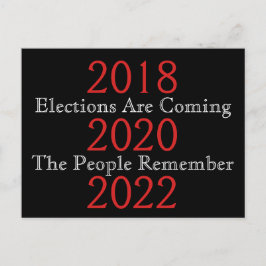 選挙は来国民の記憶に残る ポストカード