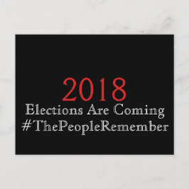 選挙は来国民の記憶に残る ポストカード