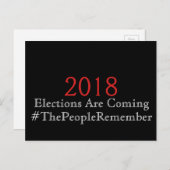 選挙は来国民の記憶に残る ポストカード (正面/裏面)