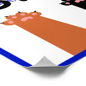 選挙は現れる人が決める！ネコ ポスター (角)