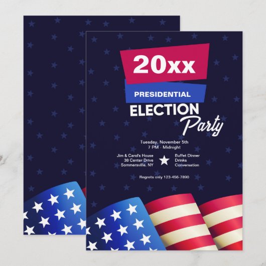 選挙への招待 招待状 (正面/裏面)