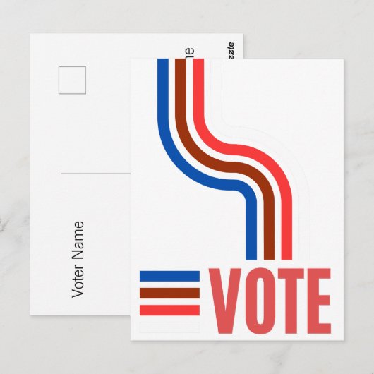 選挙を行う ポストカード (正面/裏面)