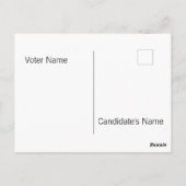 選挙を行う ポストカード (裏面)