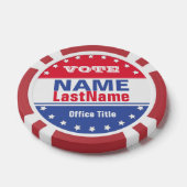選挙カスタムの選挙運動テンプレート ポーカーチップ (シングル)