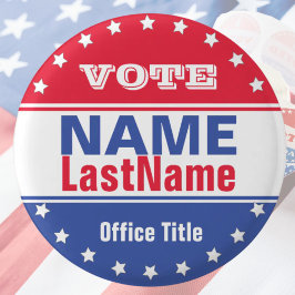 選挙カスタムの選挙運動テンプレート 缶バッジ