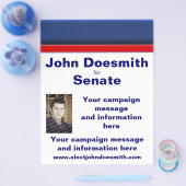 選挙キャンペーンフライヤー一時遅延 チラシ (シングル)