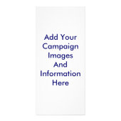 選挙キャンペーンラックカードテンプレート ラックカード (裏面)