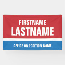 選挙キャンペーン赤白青