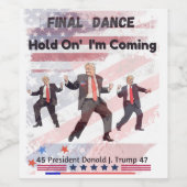 選挙トランプワイン食品および飲料ラベルセット ワインラベル (シングルラベル)