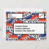 選挙ナイトウォッチパーティの招待状 招待状 (裏面)