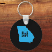 選挙バイデン氏ハリス – ブルーシフトジョージア キーホルダー (正面)