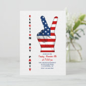 選挙パーティの招待状 招待状 (スタンド正面)