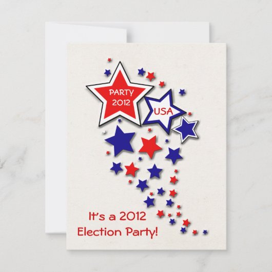 選挙パーティー招待状 招待状 (正面)