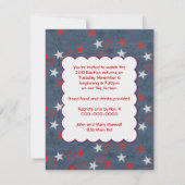 選挙パーティー招待状 招待状 (裏面)