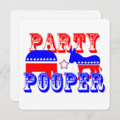 選挙パーティー 招待状 (正面/裏面)