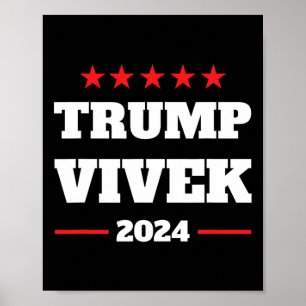 選挙プロはっきりしたド誇りを持ったナルドトランプVivek 2024 ポスター
