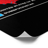 選挙マップ2024アメリカ合衆国ダンボン ポスター (角)