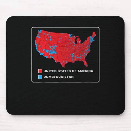 選挙マップ2024アメリカ合衆国ダンボン マウスパッド (正面)