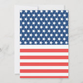 選挙モダン夜パーティーバーガーズビール&バルロット 招待状 (裏面)