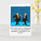 選挙ユーモアあいさつカード カード (黄色い花)