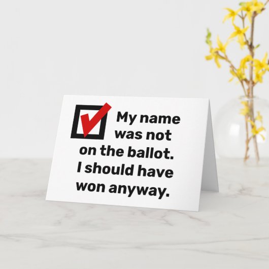 選挙ユーモア2024 カード (黄色い花)