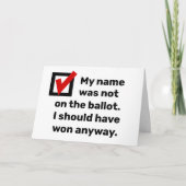 選挙ユーモア2024 カード (正面)