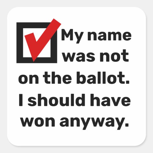 選挙ユーモア2024 スクエアシール (正面)