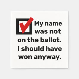 選挙ユーモア2024 スタンダードカクテルナプキン