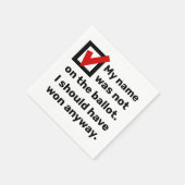 選挙ユーモア2024 スタンダードカクテルナプキン (角)