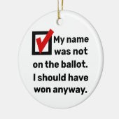 選挙ユーモア2024 セラミックオーナメント (左)