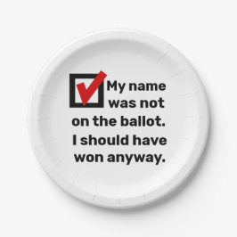 選挙ユーモア2024 ペーパープレート