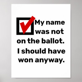 選挙ユーモア2024 ポスター