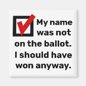 選挙ユーモア2024 マグネット (正面)