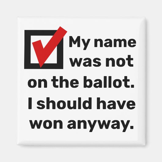 選挙ユーモア2024 マグネット (正面)