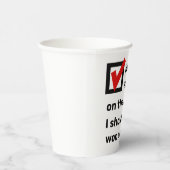 選挙ユーモア2024 紙コップ (右)