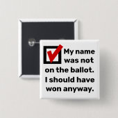 選挙ユーモア2024 缶バッジ (正面&裏面)