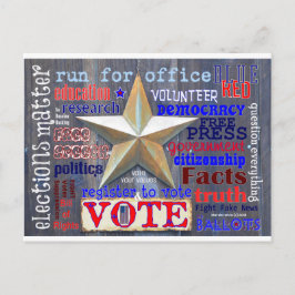 選挙事項投票 |ブルービーチソング™はがき ポストカード