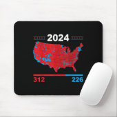 選挙人地図トランプ312赤2024選挙結果 マウスパッド (マウス)