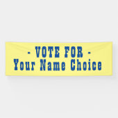 選挙候補者の投票 横断幕 (横)