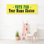 選挙候補者バナーの投票 横断幕 (インサイチュ)