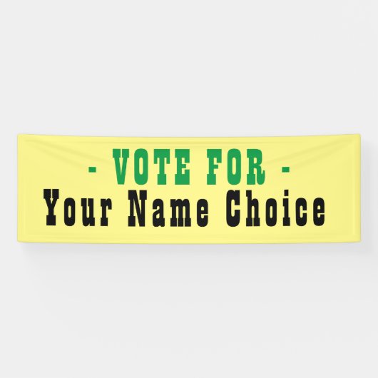 選挙候補者バナーの投票 横断幕 (横)