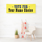 選挙候補者バナーの投票 横断幕 (インサイチュ)