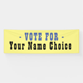 選挙候補者バナーの投票 横断幕